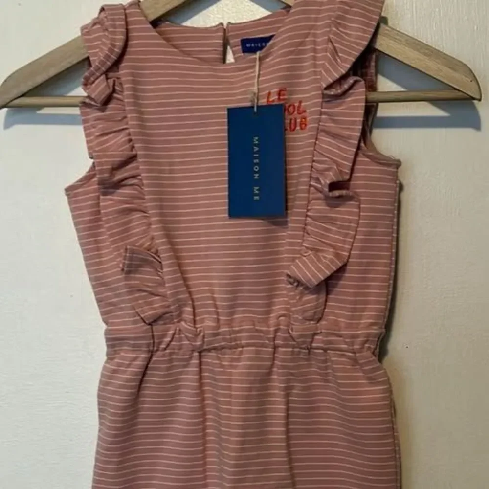 Maison Me Girls Striped Romper size 4y
